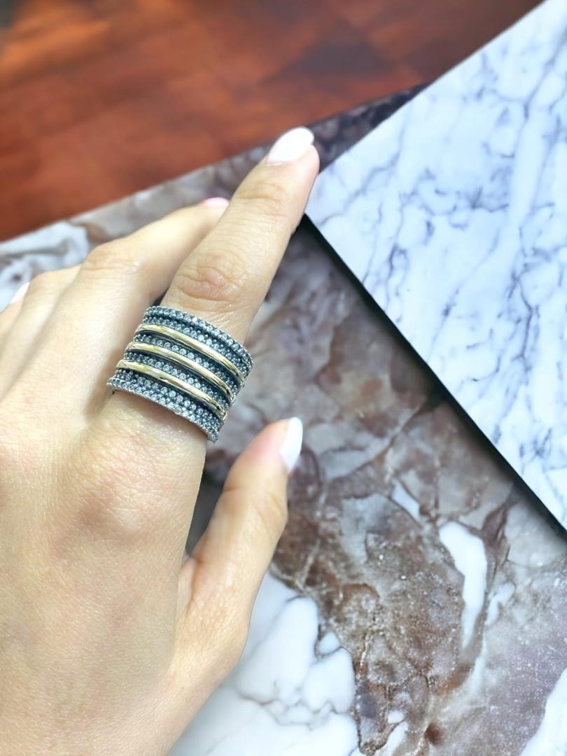 Anillo Multiaro Dorado 🔴